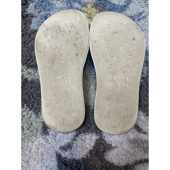 Nakedwolfe Womens Shoes EU Size 38-39 Holiday Platform Chunky Flip Flop Sandals - Picture 6 of 12